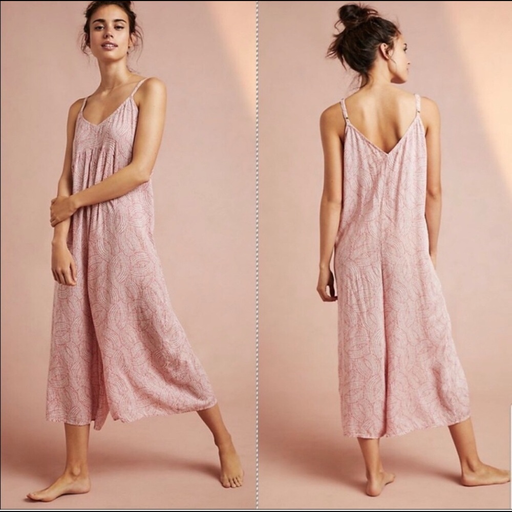 ANTHROPOLOGIE Floreat Petra Sleep Jumpsuit